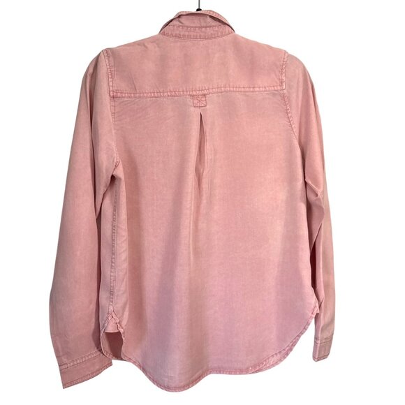 Universal Thread Pink Button-Down Utility Shirt Long Sleeve Double Chest Pockets - Picture 2 of 7